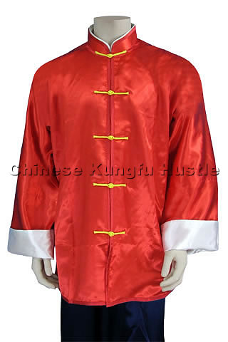 Mandarin Collar Jacket (Satin)