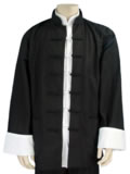 Mandarin Collar Shirt Jacket (Cotton Plain)