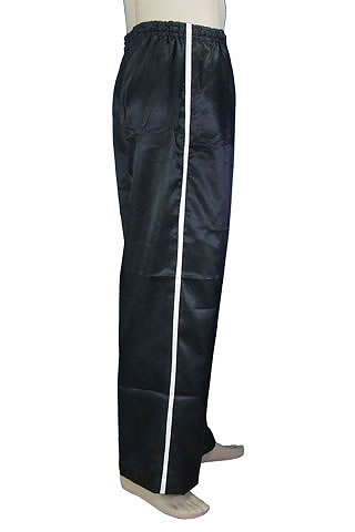 Mandarin Pants w/ Side Stripe (Satin)