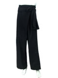 Archaic Style Mandarin Pants w/ Sash (Cotton Plain)