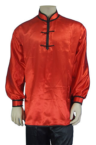 Mandarin Collar Pullover Duangua (Satin)