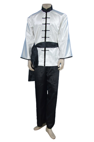 Mandarin Collar Taichi Duangua (Satin)