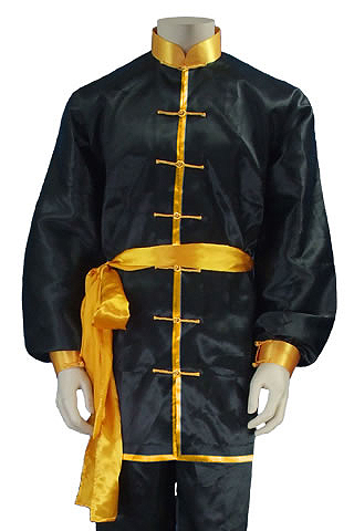 Mandarin Collar Taichi Duangua (Satin)