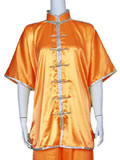 Short-sleeve Mandarin Collar Duangua (Satin)