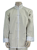 Mandarin Collar Jacket (Cotton Twill)