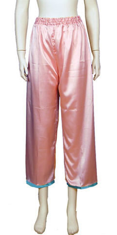 Mandarin Pants w/ Edge Piping (Satin)