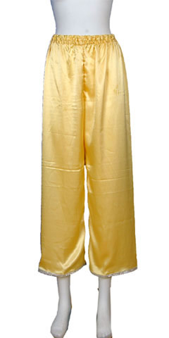 Mandarin Pants w/ Edge Piping (Satin)