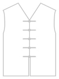 V-collar Majia (Cotton Plain)