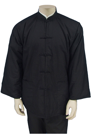 Mandarin Collar Jacket (Wadded Cotton Plain)