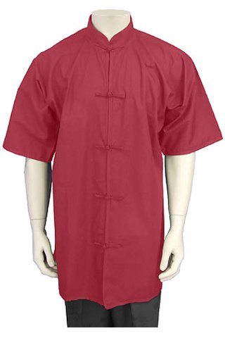 Short-sleeve Mandarin Collar Duangua (Cotton Plain)