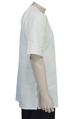 Short-sleeve Round Collar Duangua (Cotton Linen)