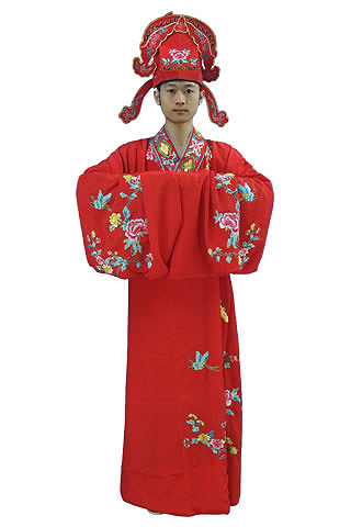 Tang Dynasty Hanfu Dress with Hat (Polyester)