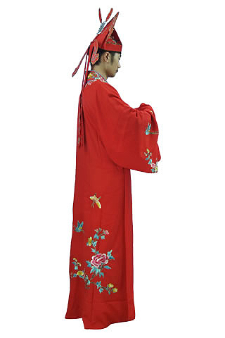 Tang Dynasty Hanfu Dress with Hat (Polyester)