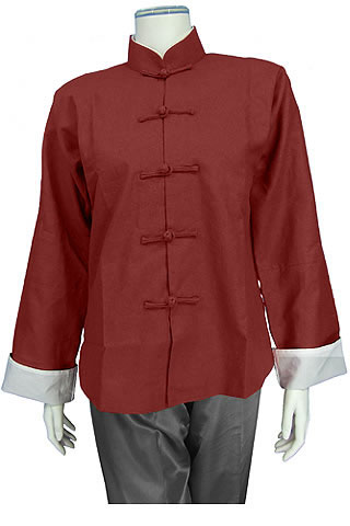 Mandarin Collar Jacket (Cotton Linen)