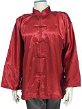 Mandarin Collar Jacket (Satin)