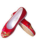 Chinese Handmade Silk Embroidery Shoes Chinese Handmade Silk Embroidery Shoes