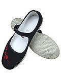 Chinese Handmade Embroidery Shoes with Plum Blossom Chinese Handmade Embroidery Shoes with Plum Blossom