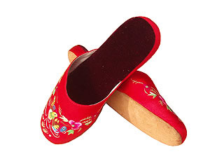 Chinese Handmade Silk Embroidery Slippers