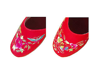 Chinese Handmade Silk Embroidery Slippers